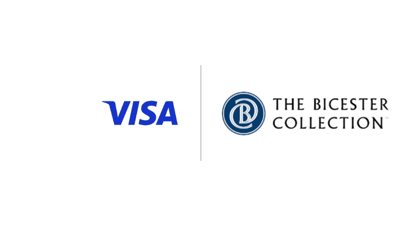 Visa and Bicester Collection logos